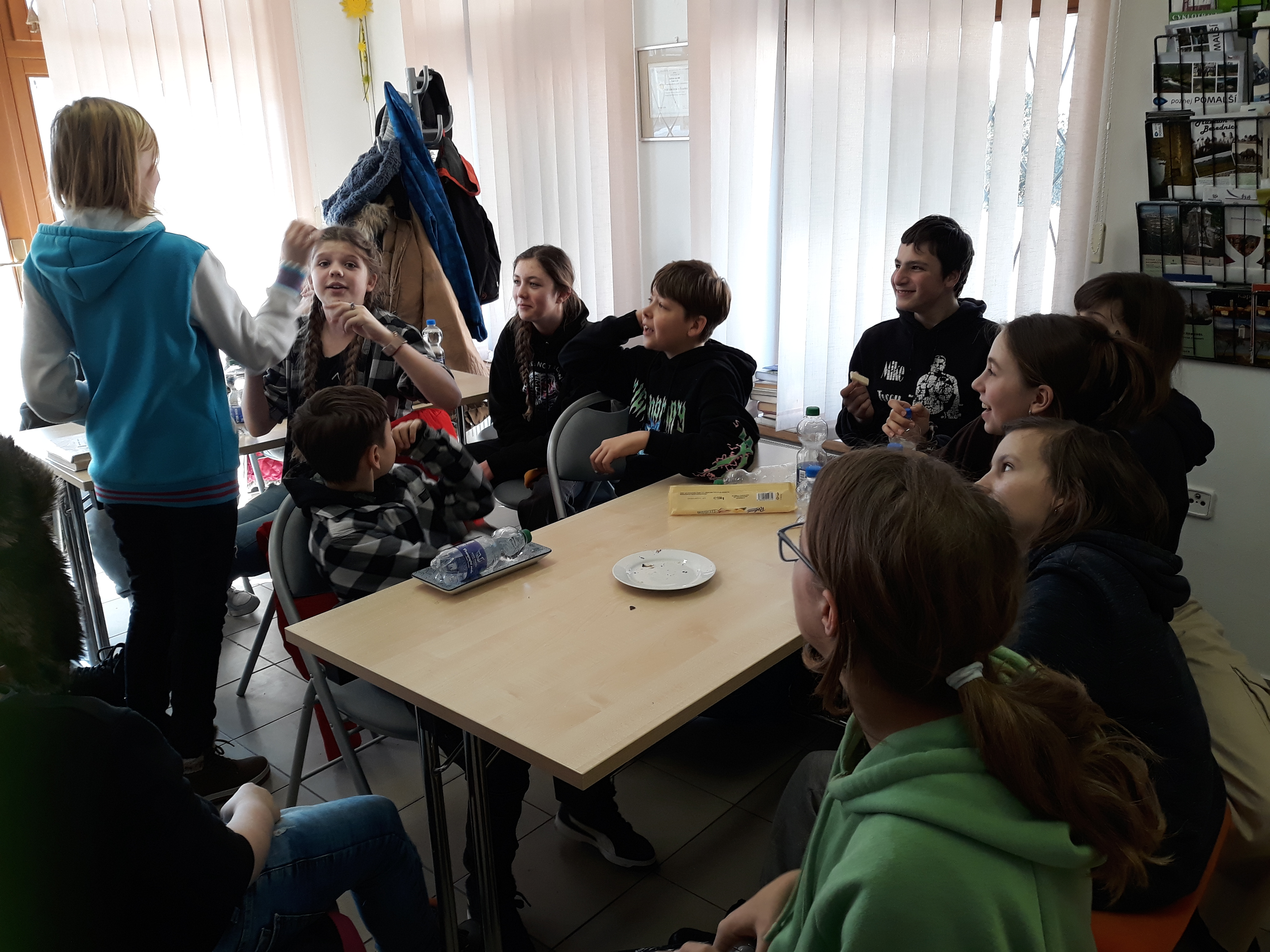 6. třída v knihovně